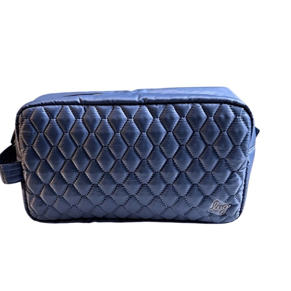 Lug Bunker Quilted Toiletry Bag Blue Moon Cosmetic Travel Case New‎